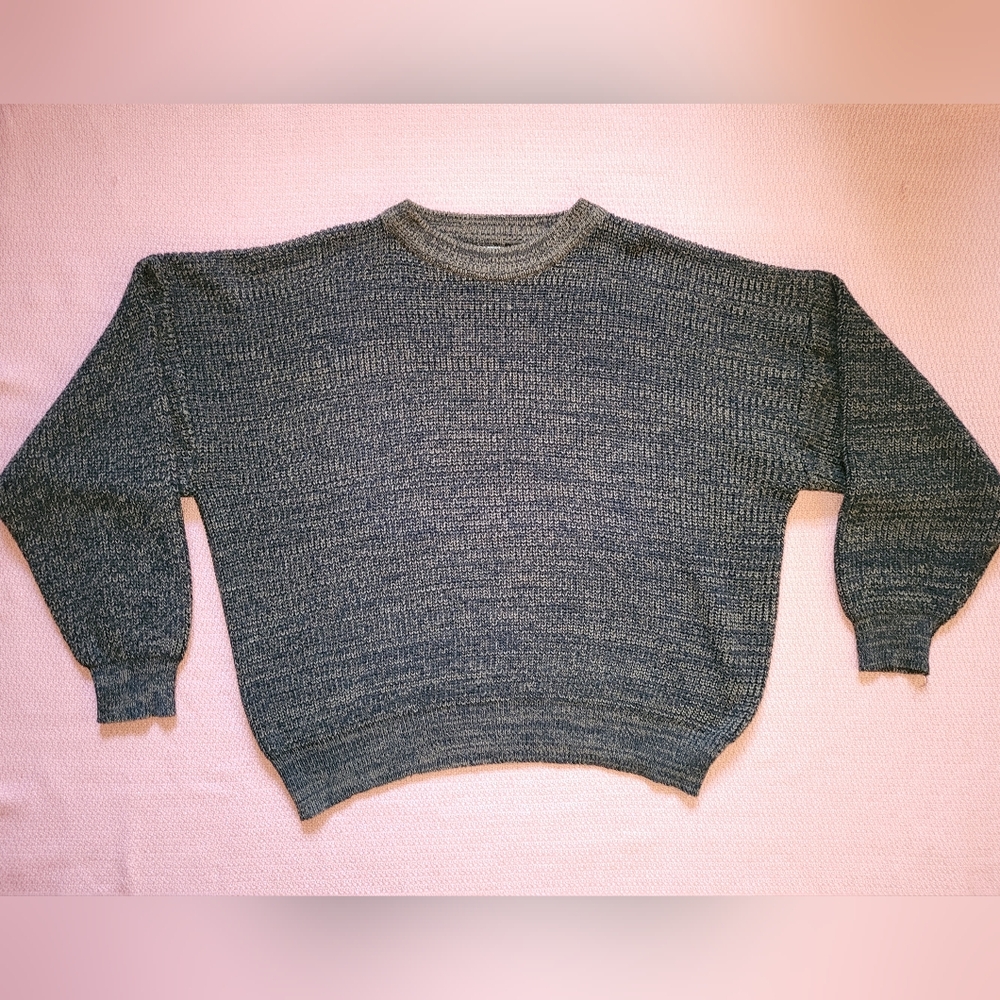 Vintage Corner Stone Sweater Knit Oversized Crew Neck Pullover Size 3X
